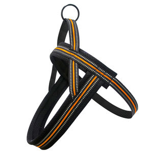 Desain baru Fashion anjing berwarna <span class=keywords><strong>Harness</strong></span> Breathable <span class=keywords><strong>Puppy</strong></span> tali dada sederhana nilon melebar reflektif tepi bungkus gesper - Product Image 2