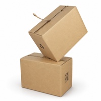 Boîte à bande détachable, emballage en carton ondulé kraft facile à ouvrir pour l'e-commerce avec logo personnalisé, vente en gros directe d'usine