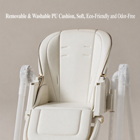 Chaise haute pliable 3 en 1 moderne pour bébé, hauteur réglable, inclinable, siège d'alimentation portable pour tout-petit, pour la cuisine