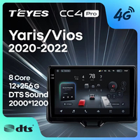 TEYES CC4 PRO Para Toyota Yaris Vios 2020 - 2022 Reproduce Radio CarPlay Multimedia para Auto Android Auto 2DIN Autoradio