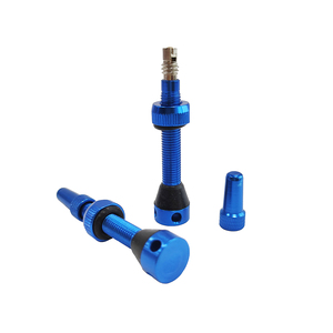 Valve Presta 44mm de haute qualité pour accessoires Tubeless de vélo en alliage d'aluminium bleu - Product Image 6