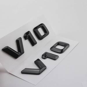 Lettres d'emblème automobile personnalisables en ABS V6 V8 V10 V12 Autocollants pour <span class=keywords><strong>Mercedes</strong></span> BENZ Badge de <span class=keywords><strong>coffre</strong></span> - Product Image 2