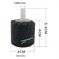 Diffuseur d'air pour aquarium, pierre à bulles en céramique frittée pour oxygénation de bassin à poissons, produit à usage quotidien