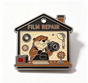 Enamel Film Repair Brooch Cartoon Animal <b>Pin</b> Metal Lapel <b>Badge</b> for Clothing Gift - Product Image 1