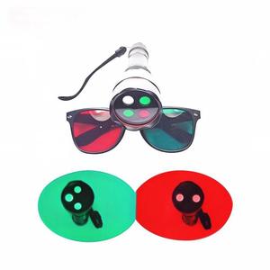 Lámpara de Cuatro Orificios con Gafas Rojas y Verdes, Herramienta de Optometría, Prueba de Fusión Visual, Versión de Doble Potencia - Product Image 1