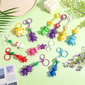 Cartoon Toy Story PVC Silikon <span class=keywords><strong>Pikmin</strong></span> Puppen Schlüsselanhänger Mädchen Taschenanhänger Kinder Geburtstag Greifmaschine Werbegeschenk - Product Image 3