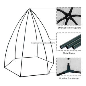 دفيئة حديقة محمولة سداسية الشكل بتصميم سبير للحماية الشتوية مع غطاء من البولي إيثيلين - Product Image 3