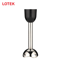 Mixeur Plongeant Électrique Multifonctionnel avec Commande par Bouton Poussoir, Lames en Acier Inoxydable, 8 Vitesses Variables