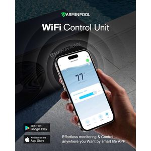 Bomba de Calor Eléctrica para Piscina Varminpool, 30000 BTU, 7000 Galones, Control por Wifi, Intercambiador de Calor de Titanio - Product Image 5