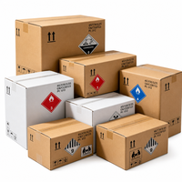 Boîtes en carton ondulé à fentes, cartons d'expédition recyclables, logo personnalisé OEM, emballage, livraison, vente en gros, stockage