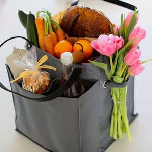 Bolsa organizadora de almacenamiento de alimentos para picnic con 7 bolsillos, ecológica, biodegradable, multibolsillo - Product Image 2