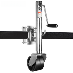 Roue de support pivotante robuste de 1500 lb pour remorque, roue de <span class=keywords><strong>jockey</strong></span> zinguée pour bateau, camping-car, caravane, accessoires de remorque - Product Image 2