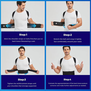 FSPG ajustable transpirable hombro cinturón Lumbar <span class=keywords><strong>espalda</strong></span> <span class=keywords><strong>postura</strong></span> Corrector <span class=keywords><strong>espalda</strong></span> soporte Brace - Product Image 4