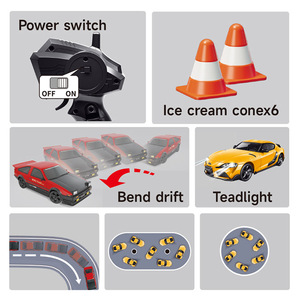 <span class=keywords><strong>Auto</strong></span> RC <span class=keywords><strong>Elettriche</strong></span> 4WD per Drift, Veicoli Telecomandati da <span class=keywords><strong>Corsa</strong></span> e Drifting con Luci LED, Regalo per Bambini - Product Image 6
