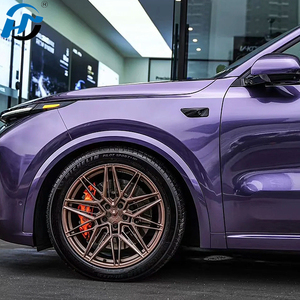 PET TPU Cast lucido metallizzato rosmarino viola vinile avvolgente per auto 1.52x1 8M/5x60ft un completo rotolo adesivo per auto Foshan fabbrica all'ingrosso - Product Image 5