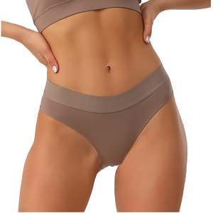 Braguitas de Algodón para Mujer con Logotipo Personalizado, Ropa Interior Tipo Bikini a Prueba de Fugas, Estilo Romántico para Tangas de Mujer - Product Image 1