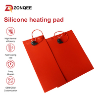 Élément chauffant flexible en silicone 220 V, plaque chauffante résistante pour lit d'imprimante 3D, chauffage d'air et équipement médical