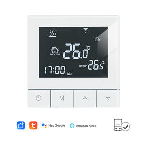 3 ए वाइफी वायर्ड टच बटन गैस बॉयलर हीटिंग सिस्टम के लिए ऐप रिमोट कंट्रोल फ़ंक्शन के साथ थर्मोस्टेट - Product Image 1