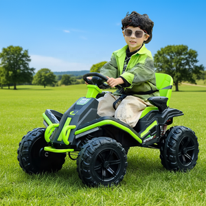 רכב שטח חשמלי לילדים עם ארבעה גלגלים, צעצוע לרכיבה לגילאי 2-4 ו-5-7, מופעל על ידי סוללה, עשוי פלסטיק - Product Image 1