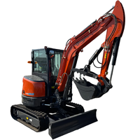 Mini-excavatrice sur chenilles CFG40UF AGT 4 tonnes à prix d'usine avec moteur hydraulique et godet, micro-pelleuse pour usage agricole