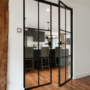 Puerta Batiente de Acero y Vidrio Templado Estilo Confort <span class=keywords><strong>con</strong></span> Acabado para Interiores de Dormitorio - Product Image 6