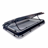 MAYGOOD 960X650mm Double Acrylique RV Led Skylight Cadre Aluminium Caravane Toit Fenêtre Skylight