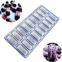 Nouveauté : Moule à bonbons DIY de haute qualité, en plastique rigide transparent, outils de pâtisserie, formes variées, moule à chocolat en polycarbonate