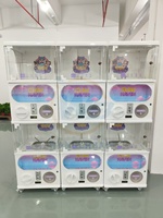 WANGERBAO Personalizable Top Double-Deck Gacha Cápsula Juguetes Máquina expendedora Máquina de muñecas de metal Aceptador de monedas para centros comerciales