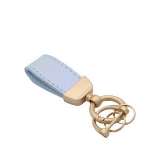 Llavero de Coche Personalizado de Cuero PU con Color Degradado Fluorescente, <span class=keywords><strong>Mini</strong></span> Llavero Corto Francés con Destornillador de Metal y Cuerda - Product Image 5