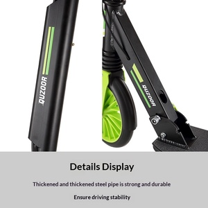 Patinete de una plaza para adultos, plegable con un solo clic, suspensión delantera, ruedas grandes de PU, aleación de aluminio, <span class=keywords><strong>2</strong></span> ruedas, rodamientos ABEC-7, para campus y ciudad. - Product Image 5