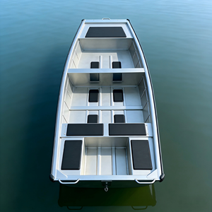 <span class=keywords><strong>Bateau</strong></span> utilitaire en aluminium entièrement soudé de 4,0 m, vente en gros directe d'usine, pour travaux aquacoles - Product Image 1