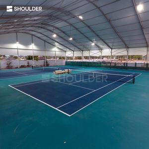 Tentes de sport à structure en aluminium, toit en PVC imperméable pour terrains de tennis et de padel, tentes de padel personnalisées en forme d'arche - Product Image 2