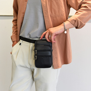 Novos Produtos em Alta 2026 Bolsa Transversal Masculina de Couro Genuíno com Logo Personalizado à Prova d'Água - Product Image 6