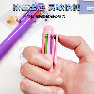 Customizable Ballpoint Pens 6 Colors Push Button <b>Plastic</b> Logo Printable Advertising Pen - Product Image 5