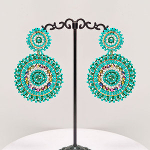 <span class=keywords><strong>Pendientes</strong></span> Colgantes Hechos a Mano para Fiesta, Joyería de Moda, <span class=keywords><strong>Pendientes</strong></span> de Cuentas para Mujer, <span class=keywords><strong>Pendientes</strong></span> Colgantes Bohemios con Cuentas - Product Image 4