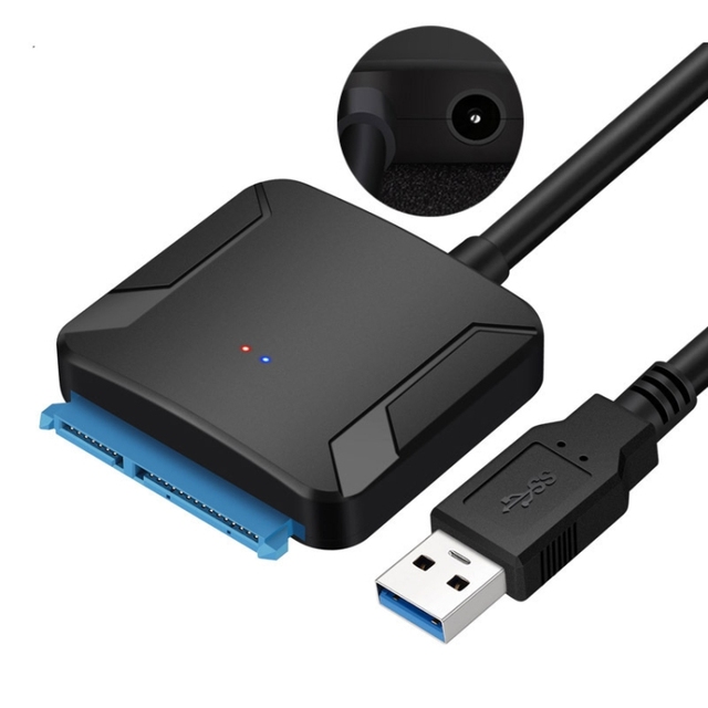 Professional SATA to USB 3.0 Cable Adapter 2.5 / 3.5 Inch SSD Hard Drive Expanding Connector 50cm