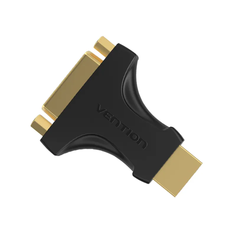 Vention aikb0 adaptador hdmi macho para dvi, (24 + 5) fêmea, preto