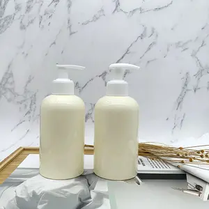 PET Plastic Shampoo Dispensing Pump Bottle conditioner shower gel body lotion cream round container cosmetic