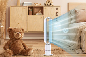 Ventilatore a Torre Senza Pale H601 Popolare all'Ingrosso, Motore DC Silenzioso, Ampia Oscillazione, Ideale per Casa, Ufficio, Hotel, Uso Interno - Product Image 4