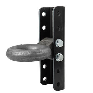 Bracket Saluran Baja Adjustable 6 Lubang untuk <span class=keywords><strong>Coupler</strong></span> Trailer 13000LBS, Baja Q235, Warna Hitam, Kondisi Baru - Product Image 2