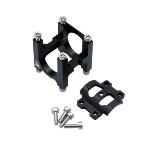 Adaptateur en alliage d'aluminium RJXHOBBY RJX 16/20/25 mm pour bras de drone, fixation du moteur, connecteur de tube (noir) - Product Image 2