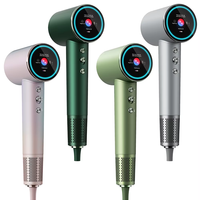 Logo personnalisé Sèche-cheveux à grande vitesse avec écran LED Smart HD AI Sèche-cheveux à séchage rapide Sèche-cheveux électrique Ensemble sèche-cheveux pour hôtel
