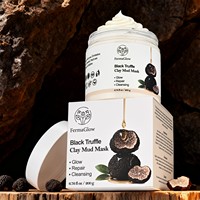 Masque Facial Purifiant en Argile de Truffe Noire Fermentée - Nettoyage en Profondeur, Contrôle du Sébum, Purification des Pores, Éclaircissant, Antioxydant, Réparation Cutanée