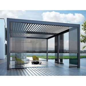 French Vente en gros de kits Pergola-aluminium 3x4 préfabriqués de grande qualité avec véranda extérieure et patio Fournisseurs - Product Image 4