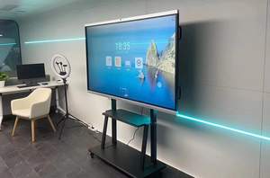 Pizarra Interactiva Inteligente ZX de 75 y <span class=keywords><strong>85</strong></span> Pulgadas, Pantalla 4K HD, Cámara Todo en Uno, Videoconferencia, Enseñanza en Línea, Soporte de Pie, Tienda Minorista - Product Image 3
