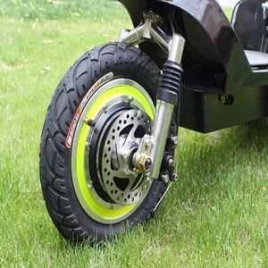 Roue de scooter pliable en alliage d'aluminium de 12 pouces avec moteur de moyeu BLDC sans balais et sans engrenage 24V/36V/48V 350W, kit d'accessoires - Product Image 2
