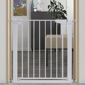 Barrière de sécurité pour animaux de compagnie, intérieure et extérieure, à fermeture automatique, barrière anti-enfants, barrière en métal pour bébé, sans perçage, installation facile, montage par pression, barrières pour chiens - Product Image 2