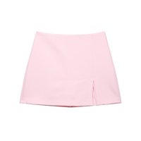 Nouvelles culottes pour femmes Style européen américain classique polyvalent ourlet fente conception pour la taille naturelle d'été