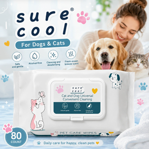 Lingettes nettoyantes <span class=keywords><strong>pour</strong></span> animaux de compagnie (chiens et chats), eau purifiée EDI en 7 étapes, lingettes épaisses et grandes, sans alcool, désodorisantes, 480g/paquet - Product Image 2