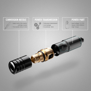 <span class=keywords><strong>Solong</strong></span> EM128 Pluma de Tatuaje Rotativa Profesional de Aluminio Aeronáutico, Motor Taiwanés de 10W, Carrera de 3.0mm, Cable DC5.5 para Tatuajes de Cejas y Corporales - Product Image 4
